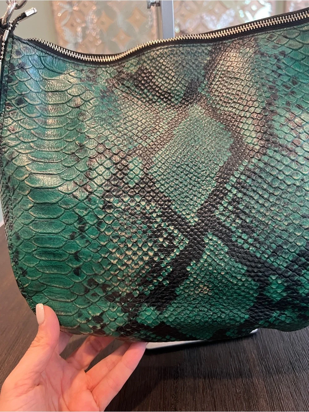 Coach TurnLock Snake Embossed Bag
